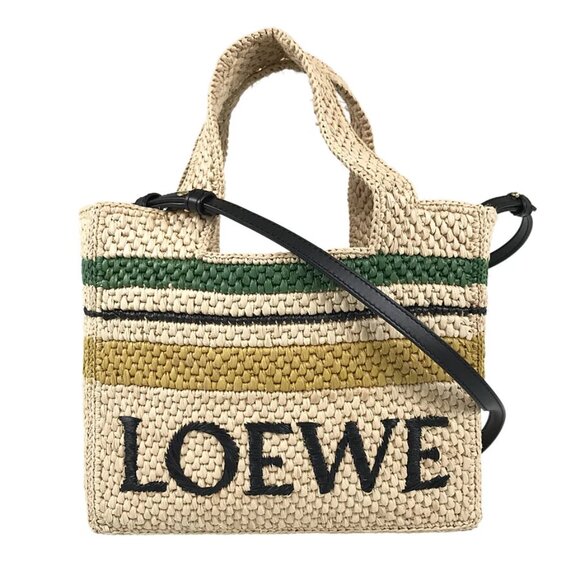 LOEWE Small Stripe Loewe Font Tote bag - Picture 1 of 15